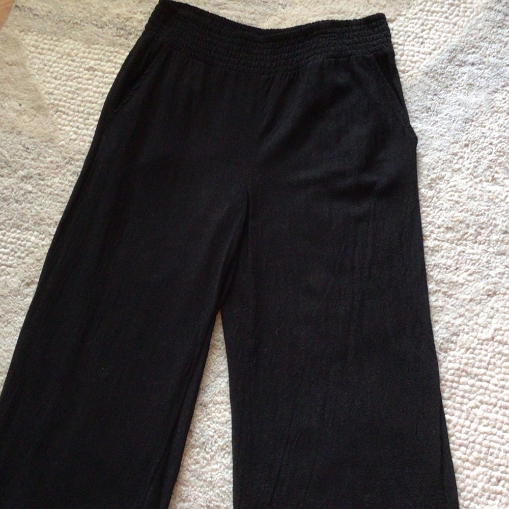 Black Wide-Leg Trousers